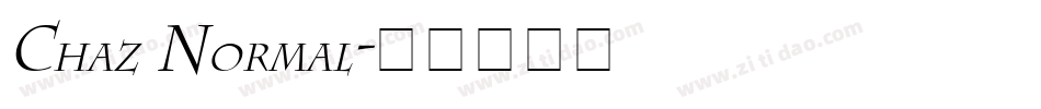 Chaz Normal字体转换